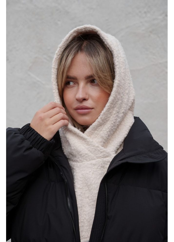 Тепла шапка капюшон капор Теді на флісі Mathilda White Woman Without (365254492)