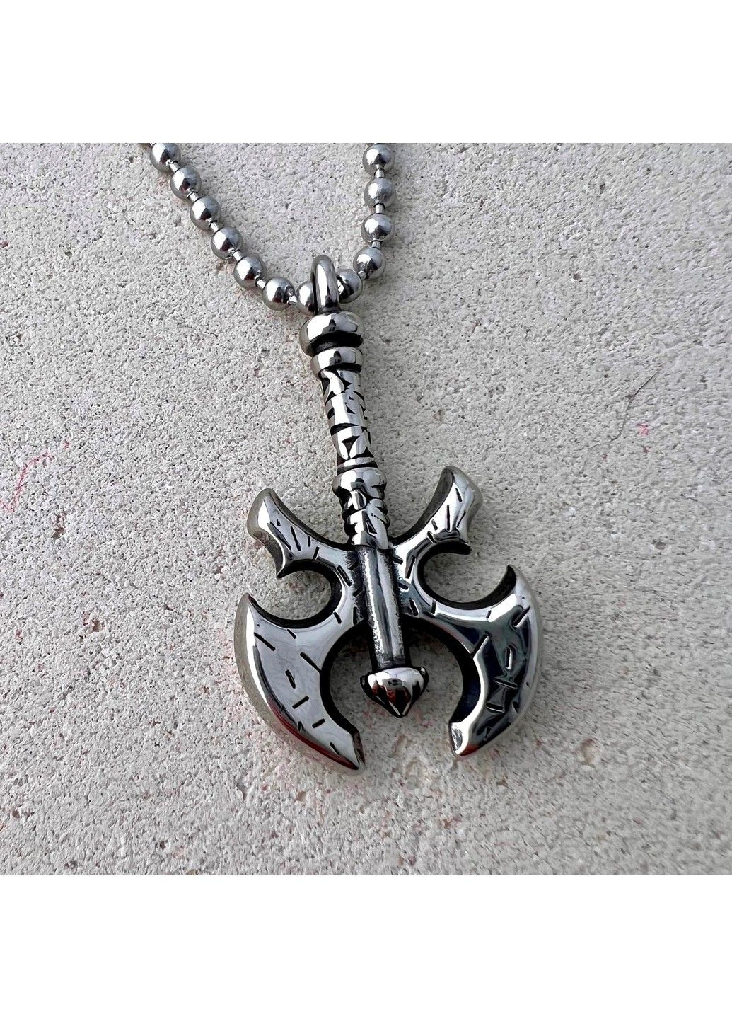 Готичний панк кулон сокира з медичної сталі PS-065 No Brand (299340236)