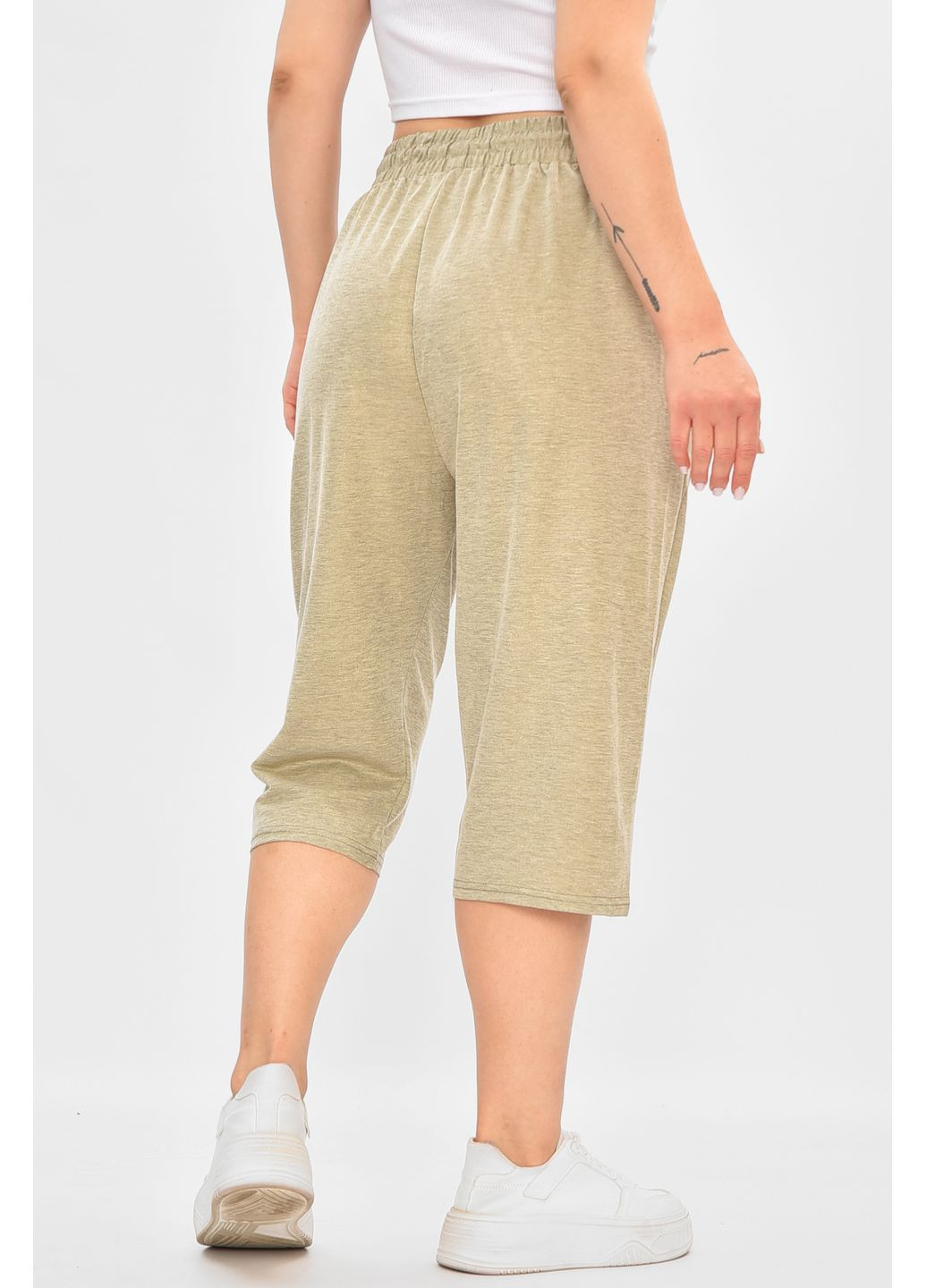 Бриджі жіночі батальні світло-бежевого кольору Let's Shop (355468528)