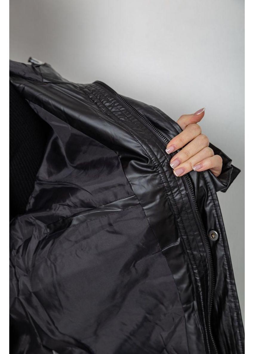 Черная пуховик женский еврозима, цвет черный, 131r0023-1. Ager
