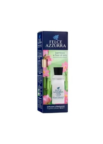 Освіжувач повітря діффузорний Wooden Sticks Bamboo & Lotus, 125 мл (8001280032585) Felce Azzurra - (378136633)