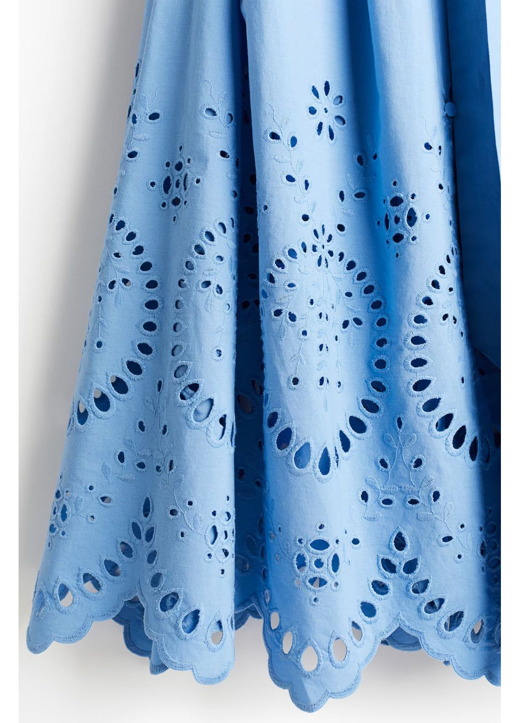 Голубое кэжуал платье рубашка H&M однотонное