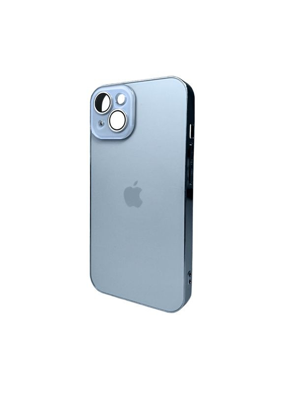 Чехол для смартфона AG Glass iPhone 15 Sierra Blue (AGSappiFRP15Sierra) No Brand Sapphire Frame MagSafe Logo (370646828)