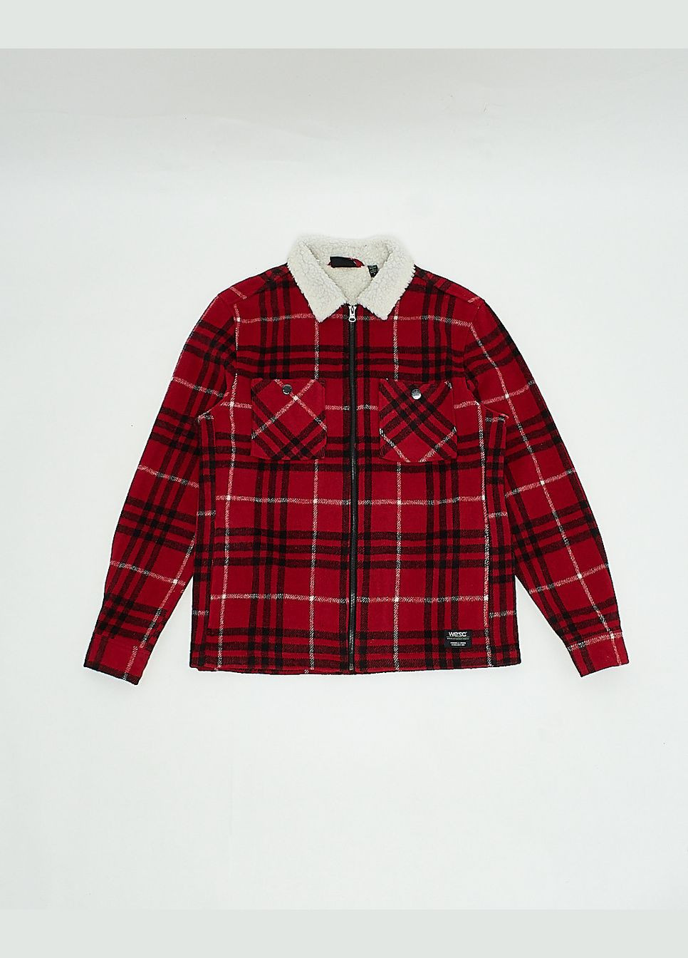 Куртка-сорочка,червоний-чорний-білий в клітку, Wesc (301024595)