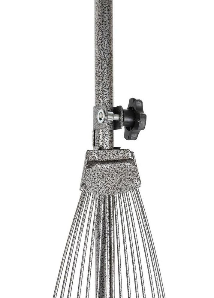 Грабли веерные Mastertool 15 прутьев раздвижные с ручкой (14-6296) Master Tool (335048221)