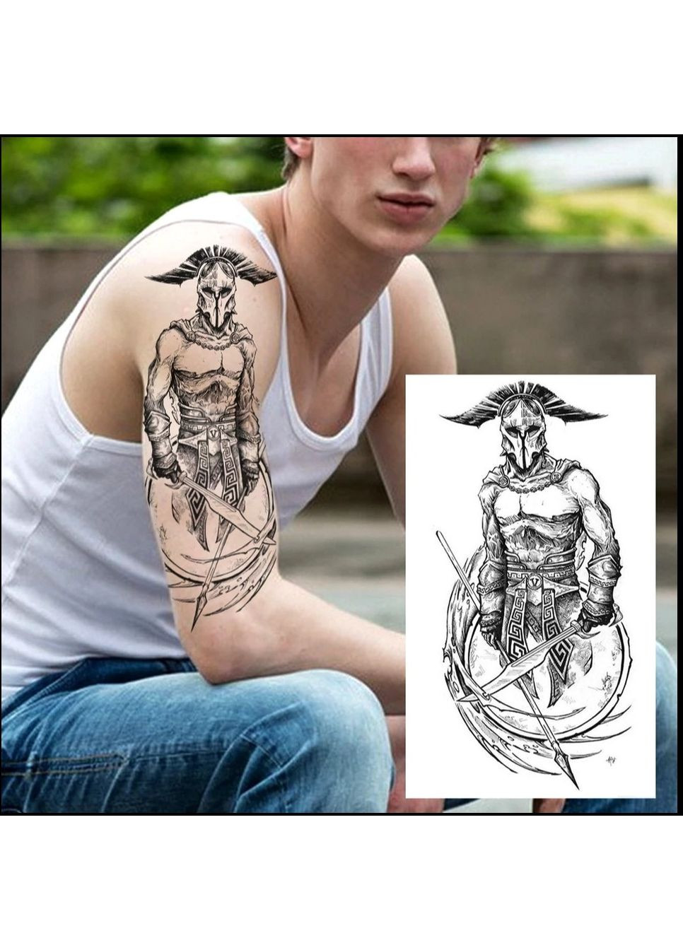 Тимчасове тату 8 Спартанців 8 тимчасових татуювань Tattoo (366891001)