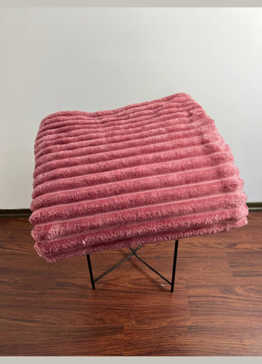 Двоспальний Плед Смужка "Шарпей" 180х210 рожевий PP2-р Vital-Textile (313629977)