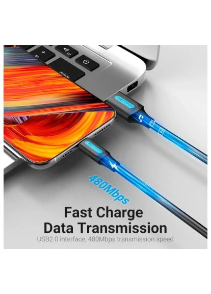 Кабель USB 2.0 AM-Type-C M, 0.5 м, 100W PVC Vention (397091670)