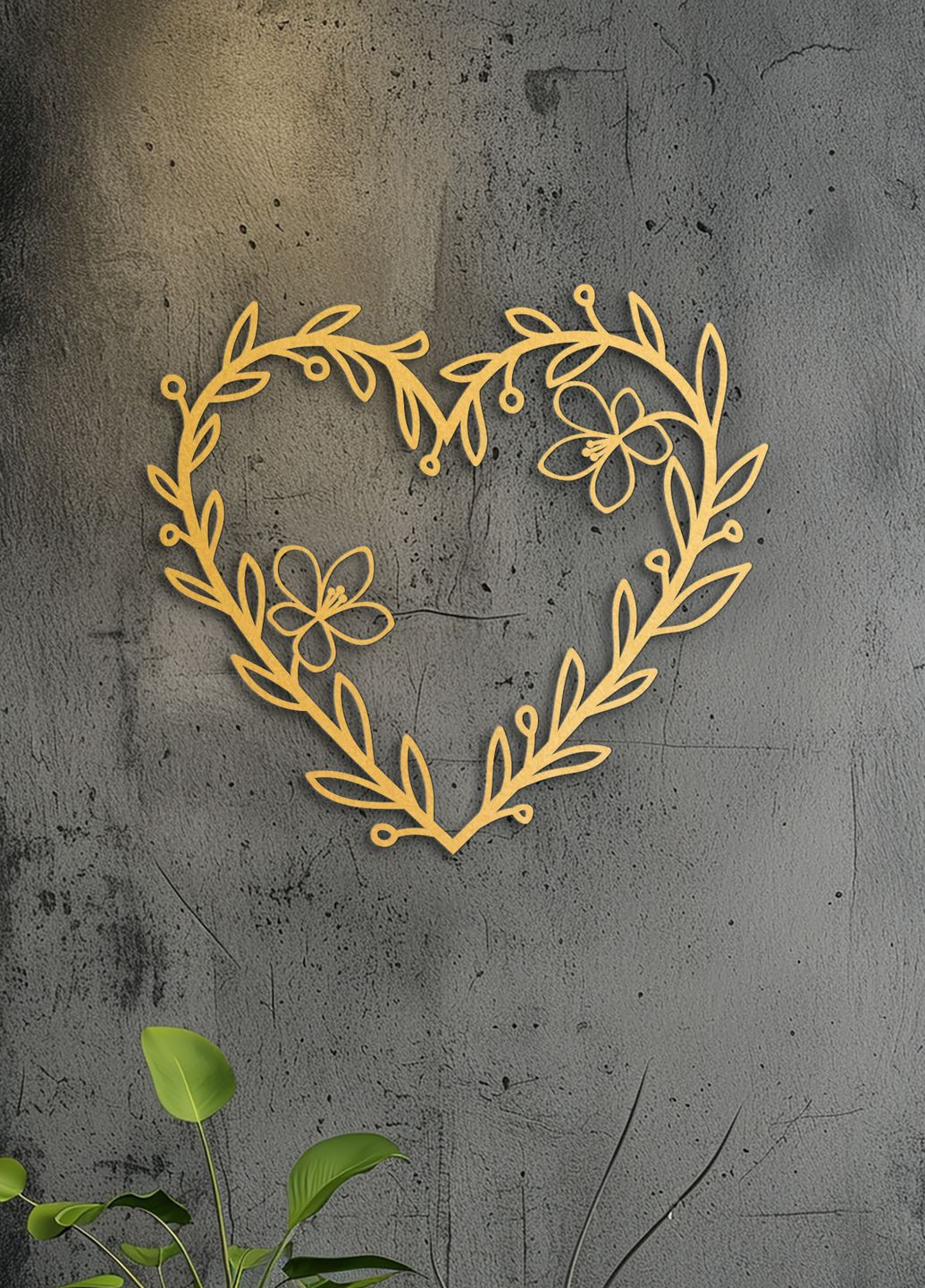 Настенный декор для дома, картина лофт "Влюбленность сердце", декоративное панно 60х70 см Woodyard (292113836)