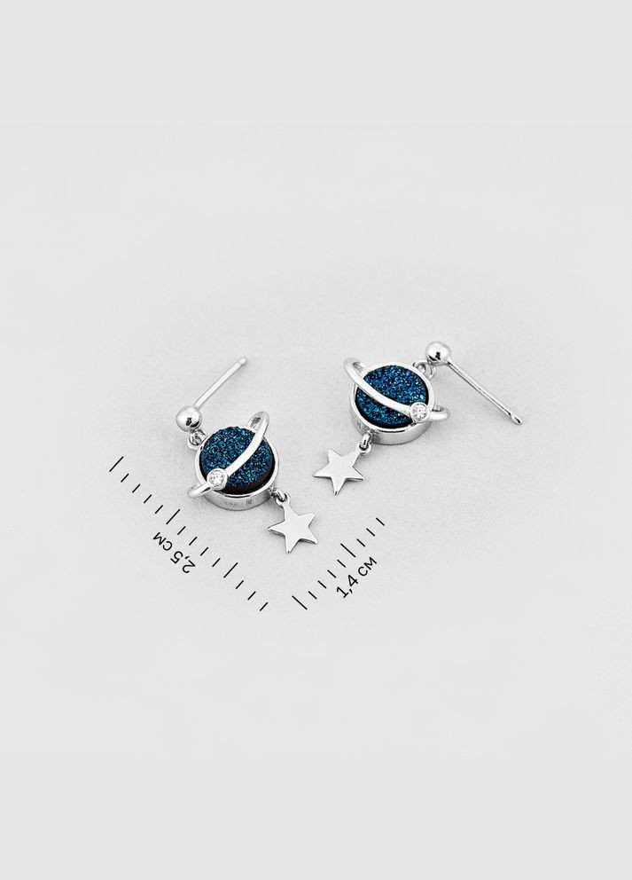 Серьги Ночное небо Minimal (338797717)