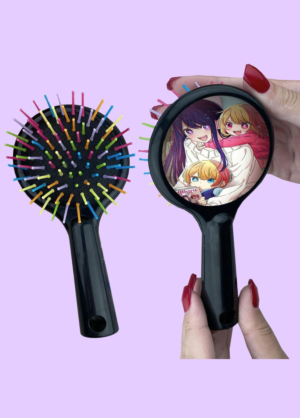 Гребінець для волосся Аніме Дитина улюбленця #0006 чорний No Brand (315044470)