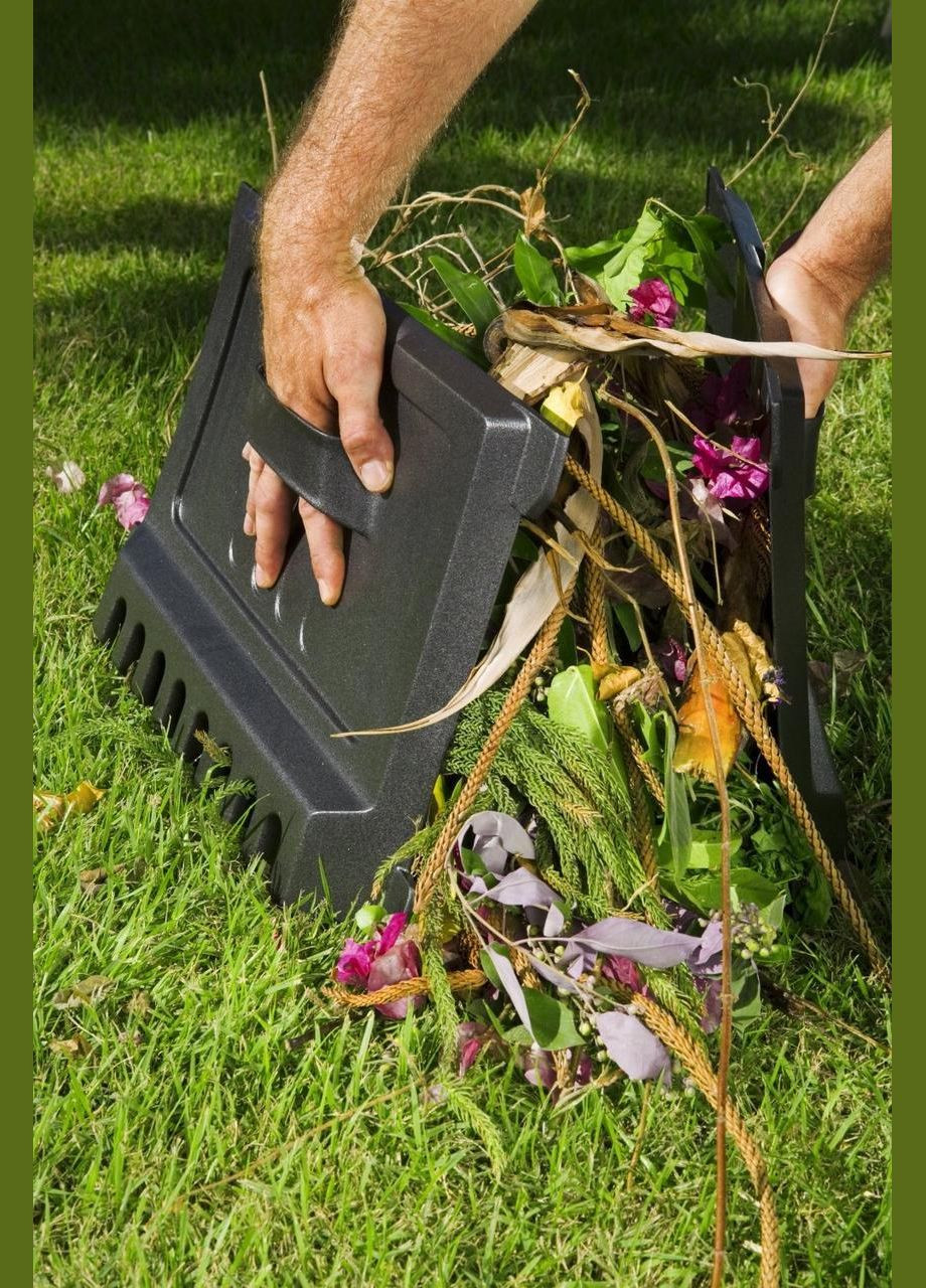 Компостер садовый пластиковый E-Composter 470 л с основанием (дном) (17186362) Черный Keter (334004760)