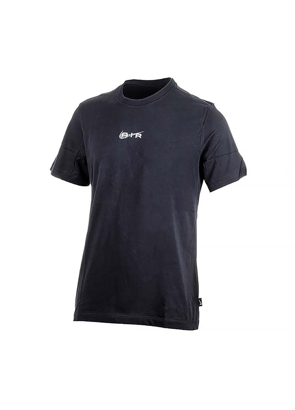 Чорна чоловіча футболка m tee air чорний Nike