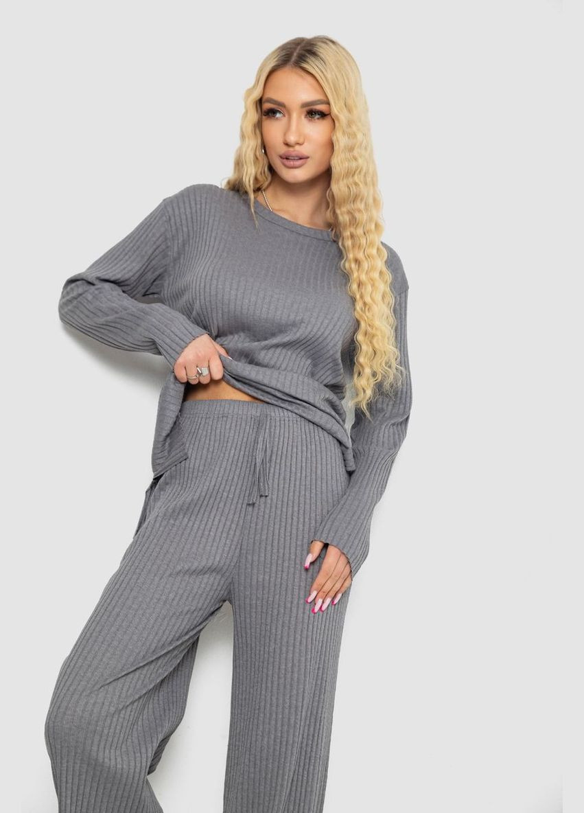 Костюм жіночий в рубчик повсякденний Fashion (346391642)