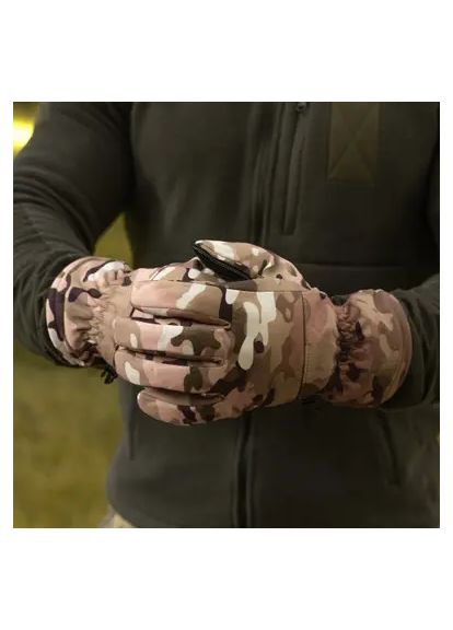 Рукавички Softshell Warm мультикам Klost (315877150)