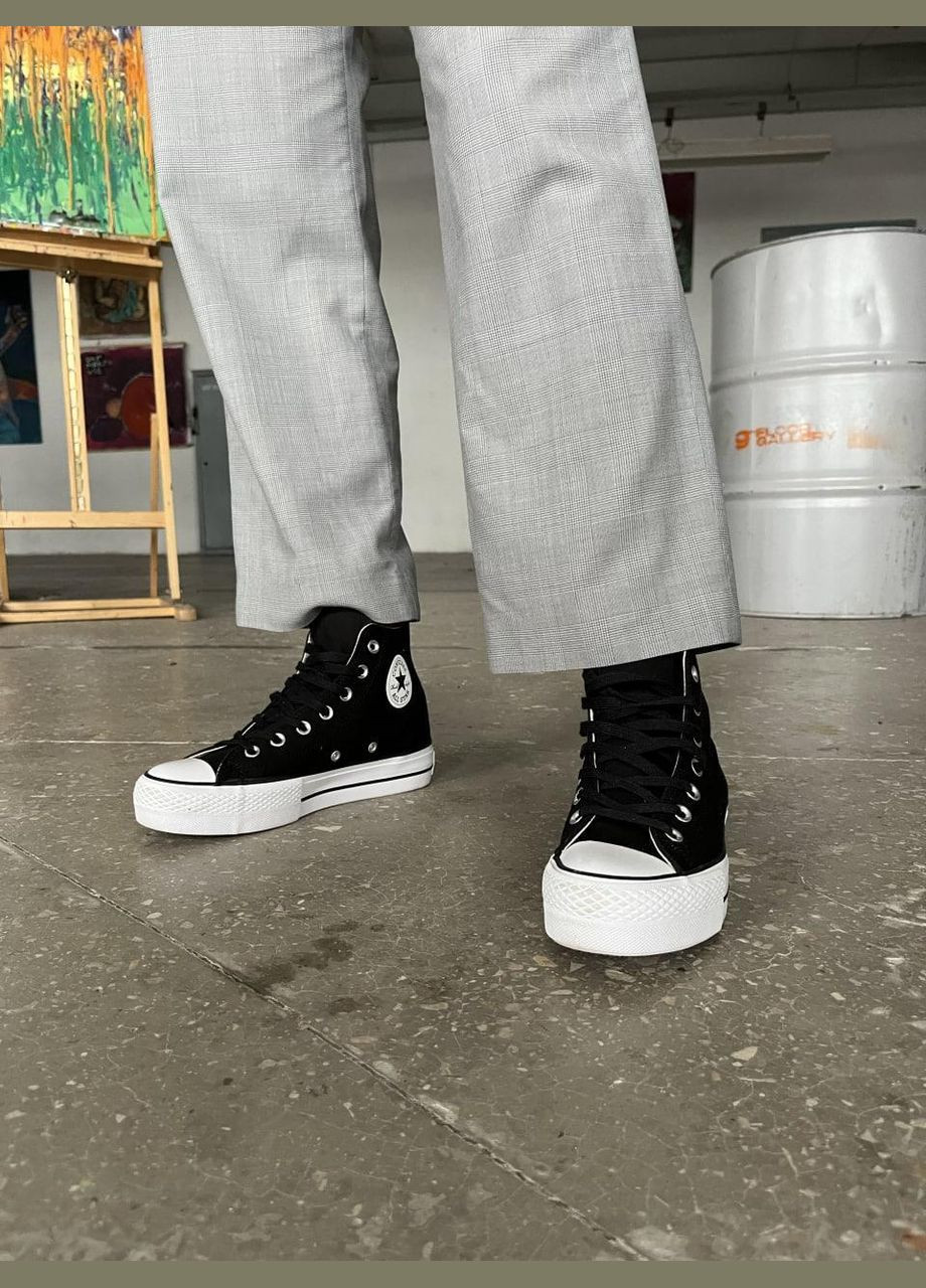 Кольорові кеди Converse Lift Hight Black Конверс