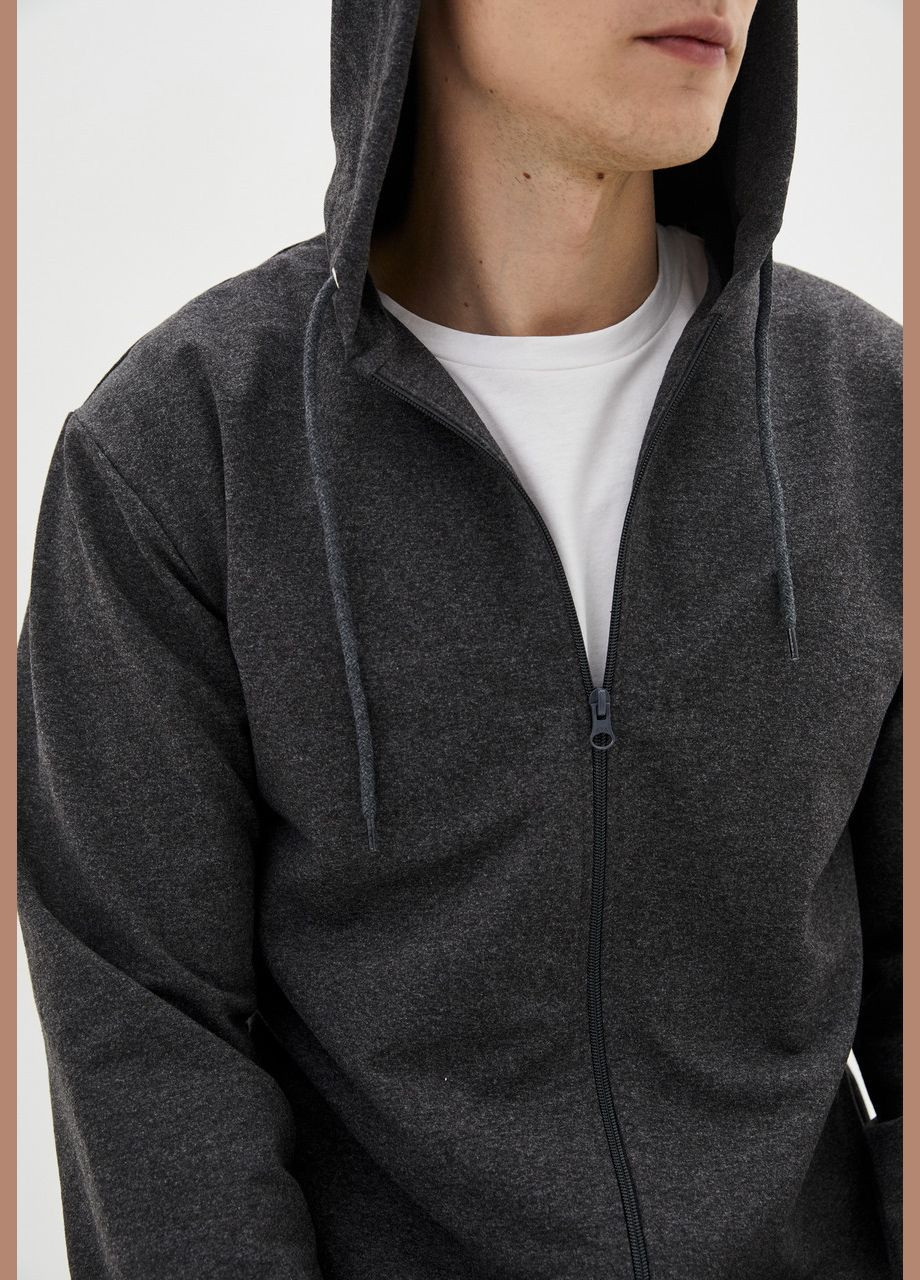 Чоловіча кофта з капюшоном на блискавці з манжетами (hb276457) HiBrand (347767400)