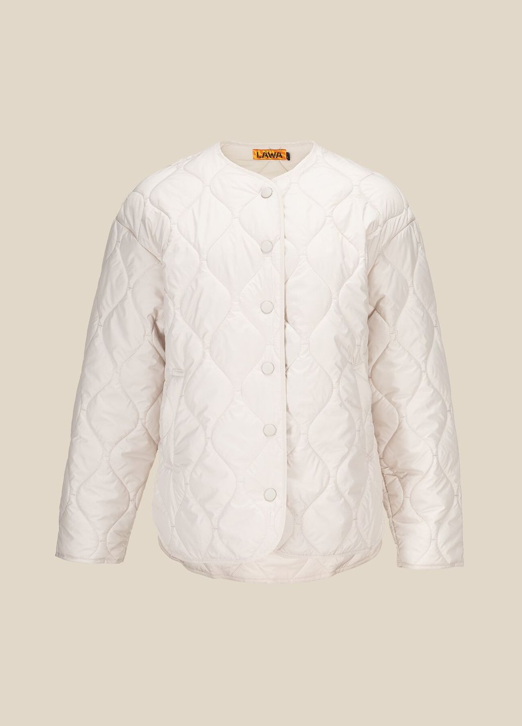 Молочная демисезонная куртка женская wbc02359 молочный shop (2000990417947) LAWA