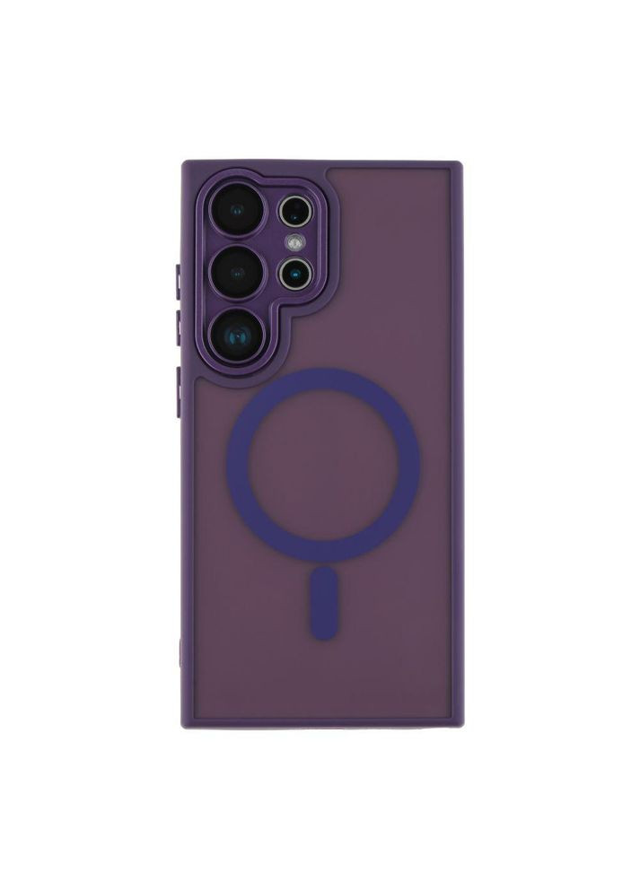 Чехол TPU+PC Magnetic Matte Camera Lens with Magsafe для Samsung Galaxy S23 FE 5G (S711) Dark Purple No Brand (335807735)