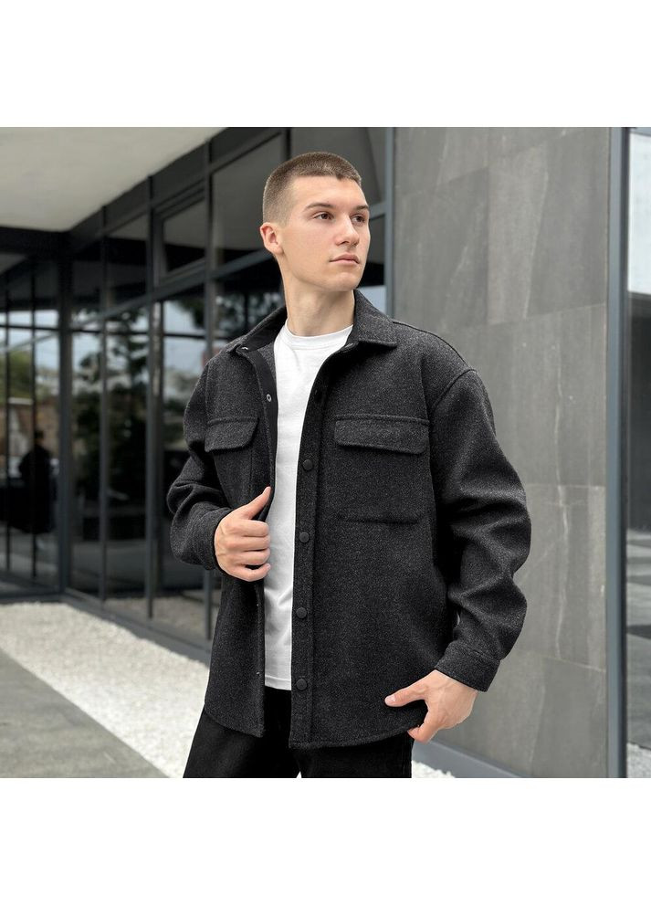 Чоловіче класичне демісезонне напівпальто чорне Freedom (361064984)