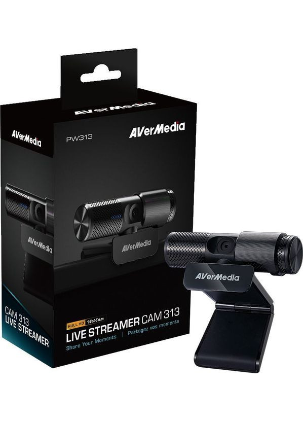 Вебкамера 40AAPW313AWM PW313 FullHD, 30fps, fixed focus, AVerMedia (361316302)
