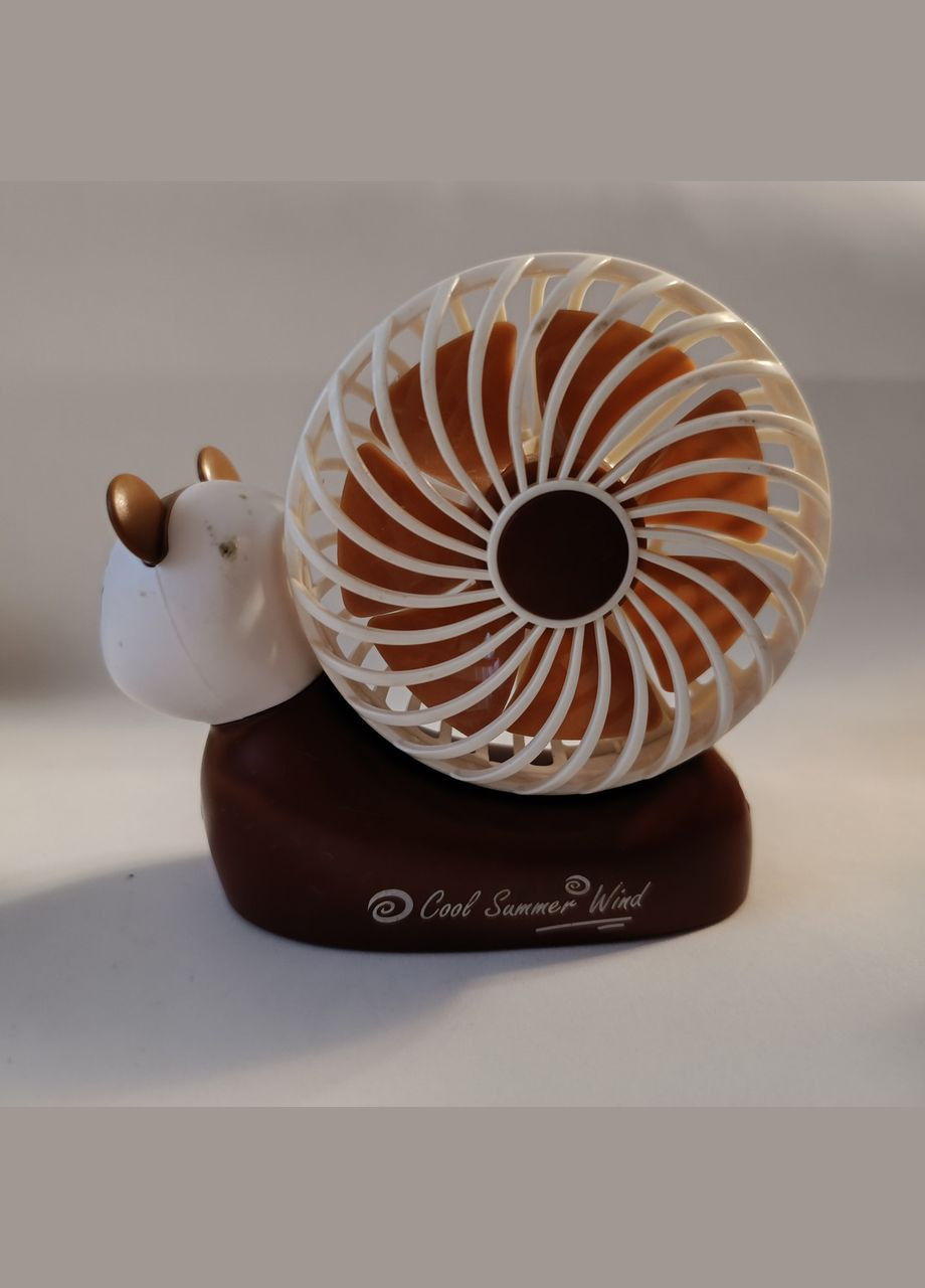 Вентилятор Ночник настольный на аккумуляторе Улитка No Brand (342064744)