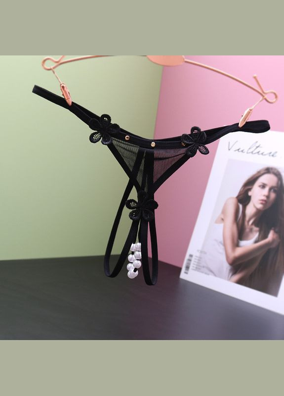 Трусики с разрезом и жемчужинами сексуальное эротическое белье Sexy One Size (S/М/L/XL) (8-158) No Brand (312005136)