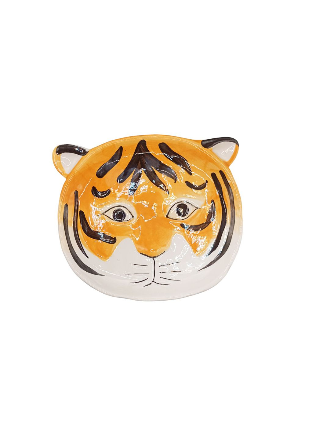 Керамическая тарелка «Тигренок» 20х17х3 см комбинированный Aldi (325700003)