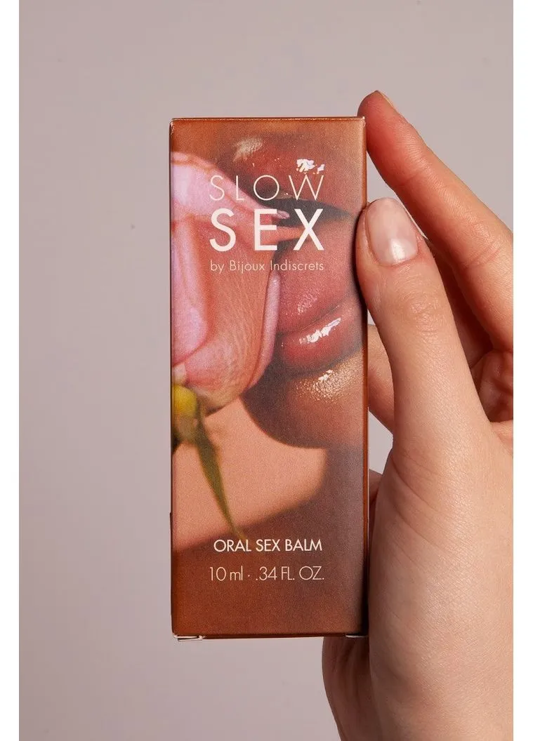 Бальзам для орального сексу на водній основі ORAL SEX BALM Slow Sex, 10 мл Bijoux Indiscrets (383074688)