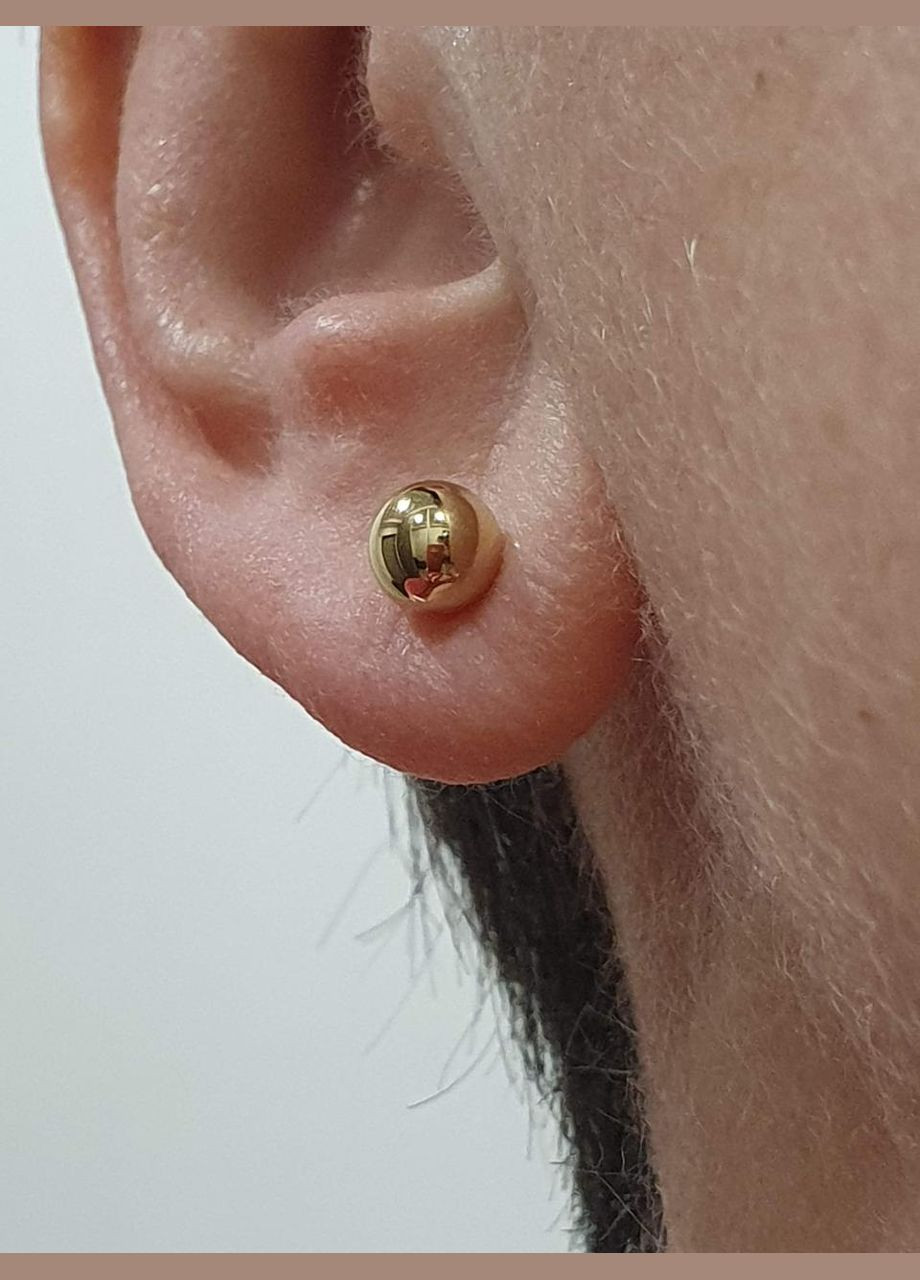 Золота моносережка-пуссета Кулька. 580055МШ Tango (328440202)
