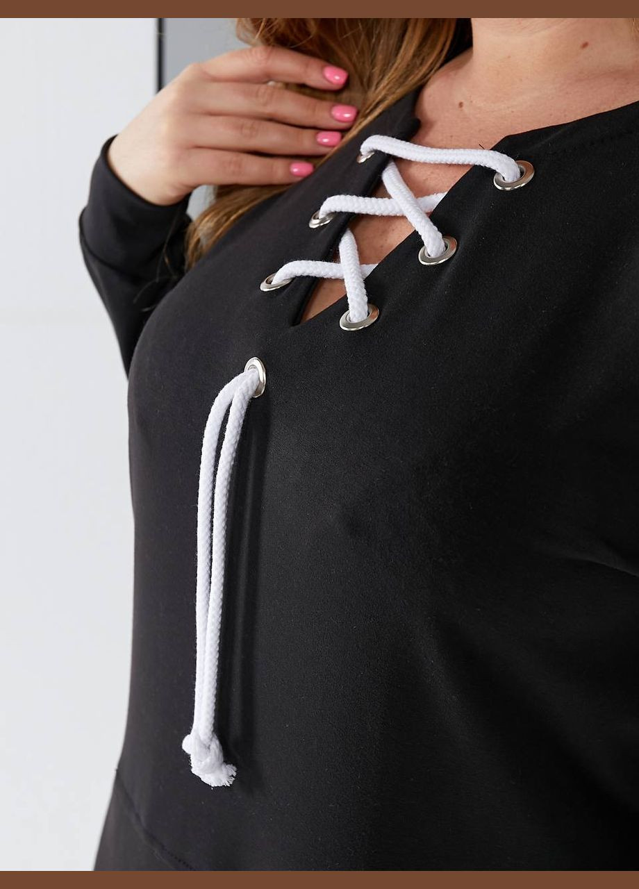 Чорна спортивна, повсякденний, кежуал жіноча сукня сукня-худі No Brand з написами