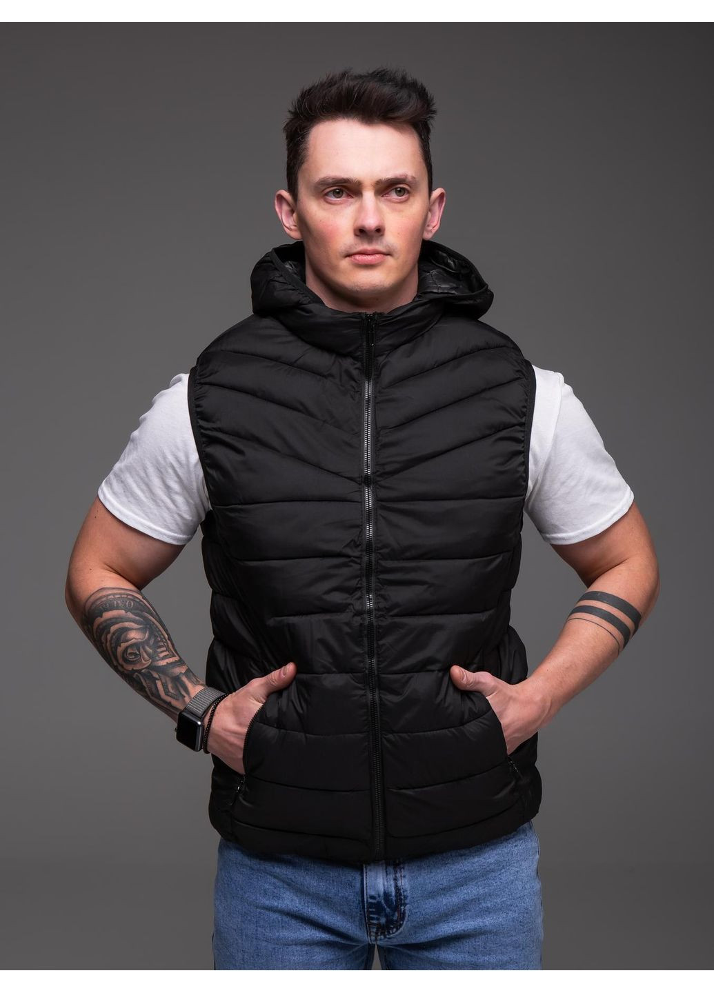 Утепленный жилет мужской No Brand (352769050)