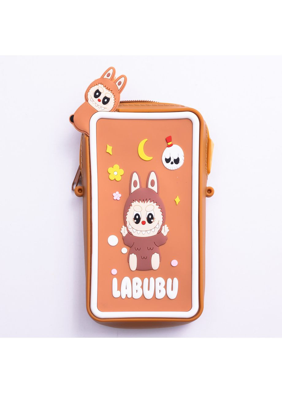 Детская силиконовая сумочка-кошелёк 17*10*3 см Коричневый HP-55-18BR Yiwu (371480879)