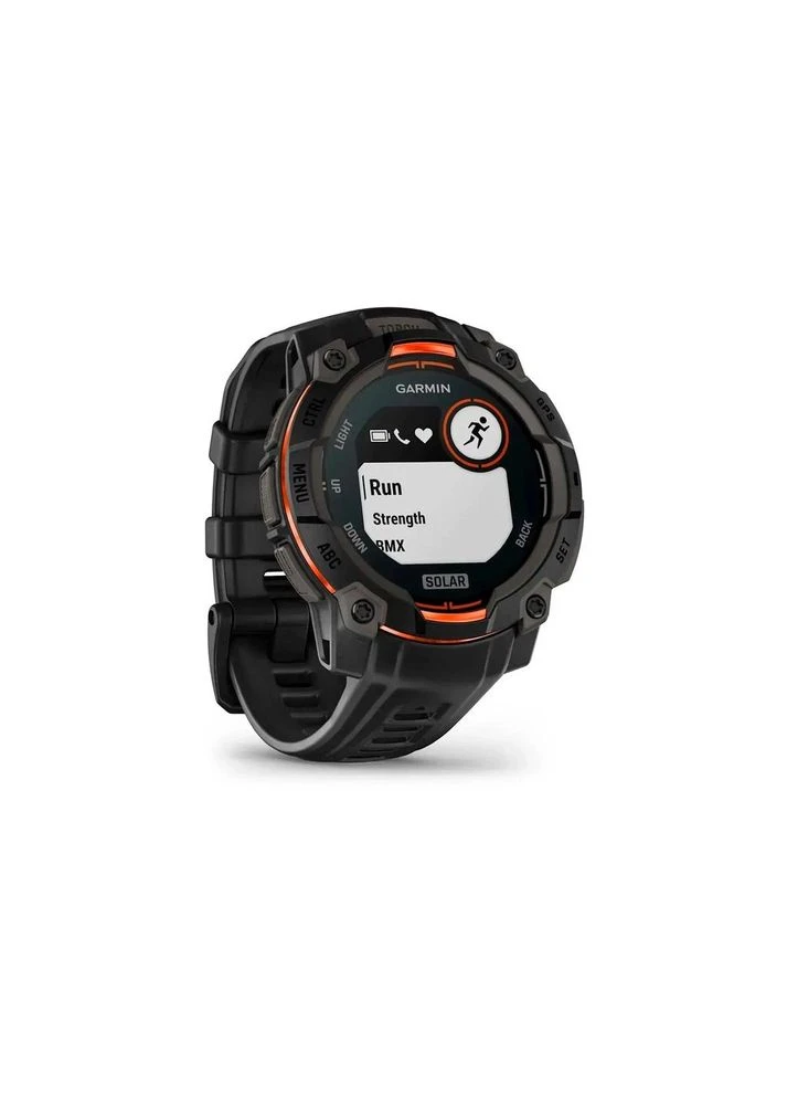 Смарт-часы Instinct 3, 45mm, Solar, Black Bezel with Black Band, GPS (010-02934-00) Garmin (391472718)