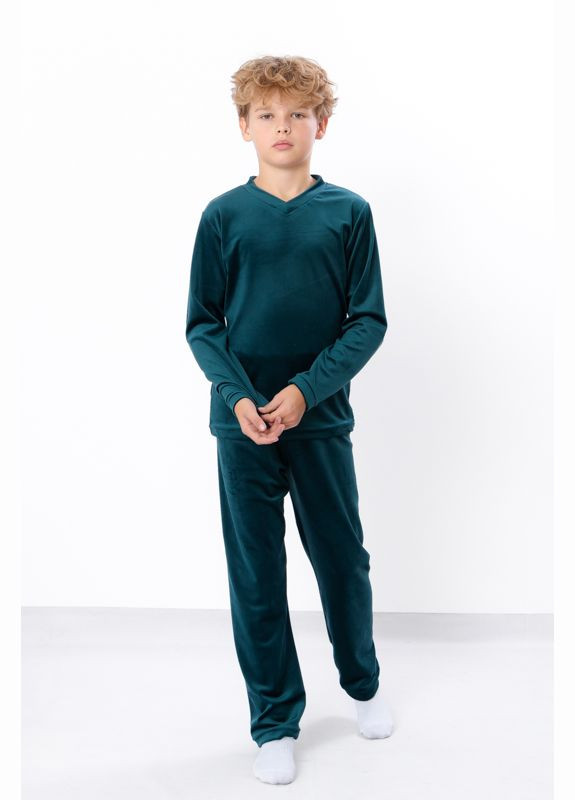 Смарагдова зимня піжама для хлопчика (підліткова) (p-13227) Носи своє