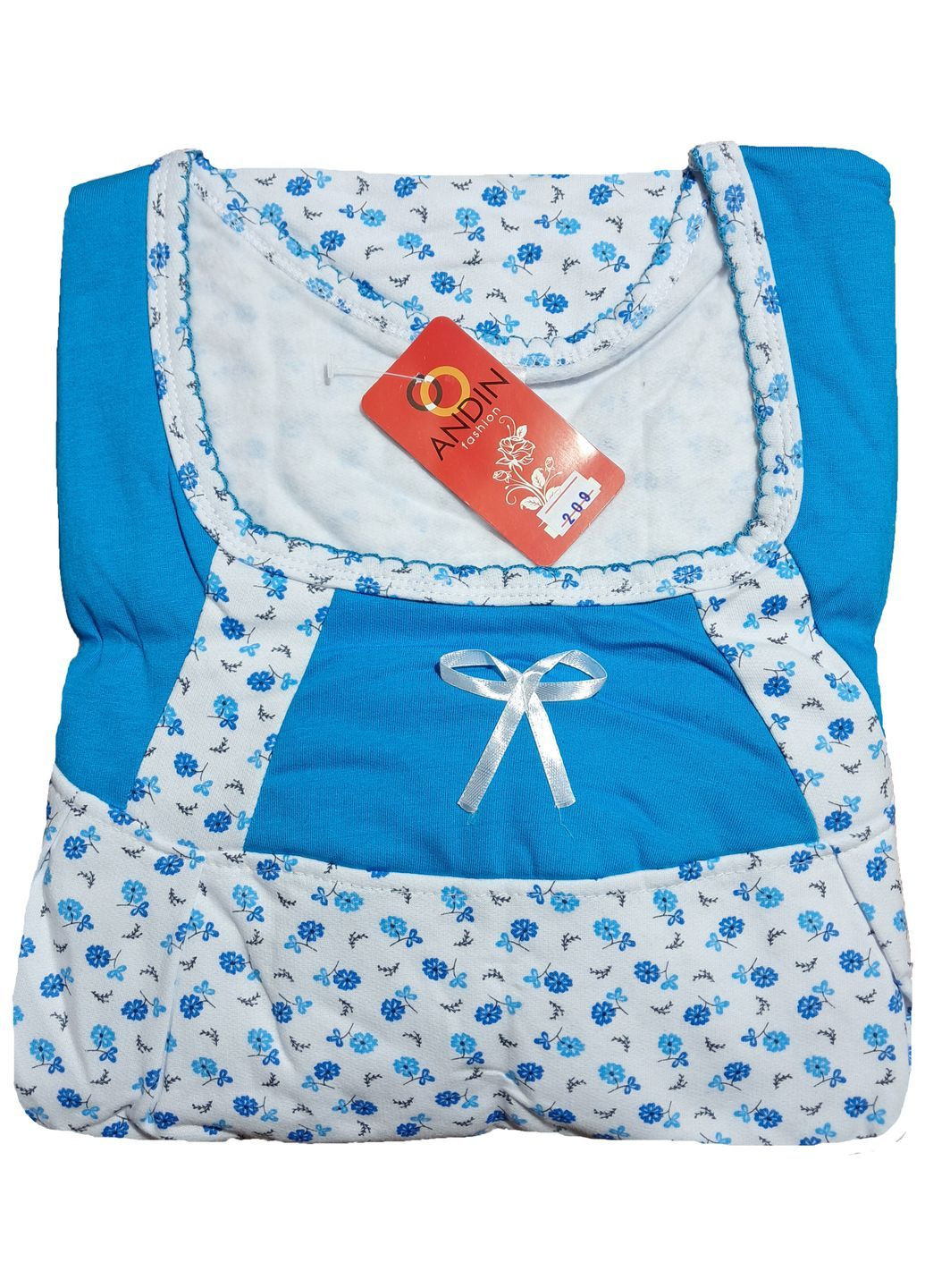 Женская ночная рубашка тёплая на флисе хлопок (209) ANDIN (369000860)