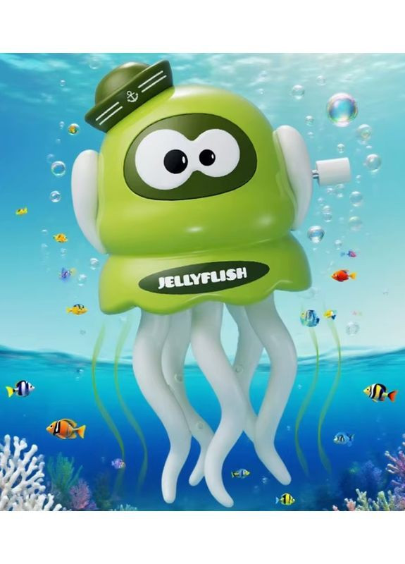 Набір іграшок Dancing Octopus Танцюючий Восьминіг 11 см Зелений 3 шт (2104618773) No Brand (367056620)