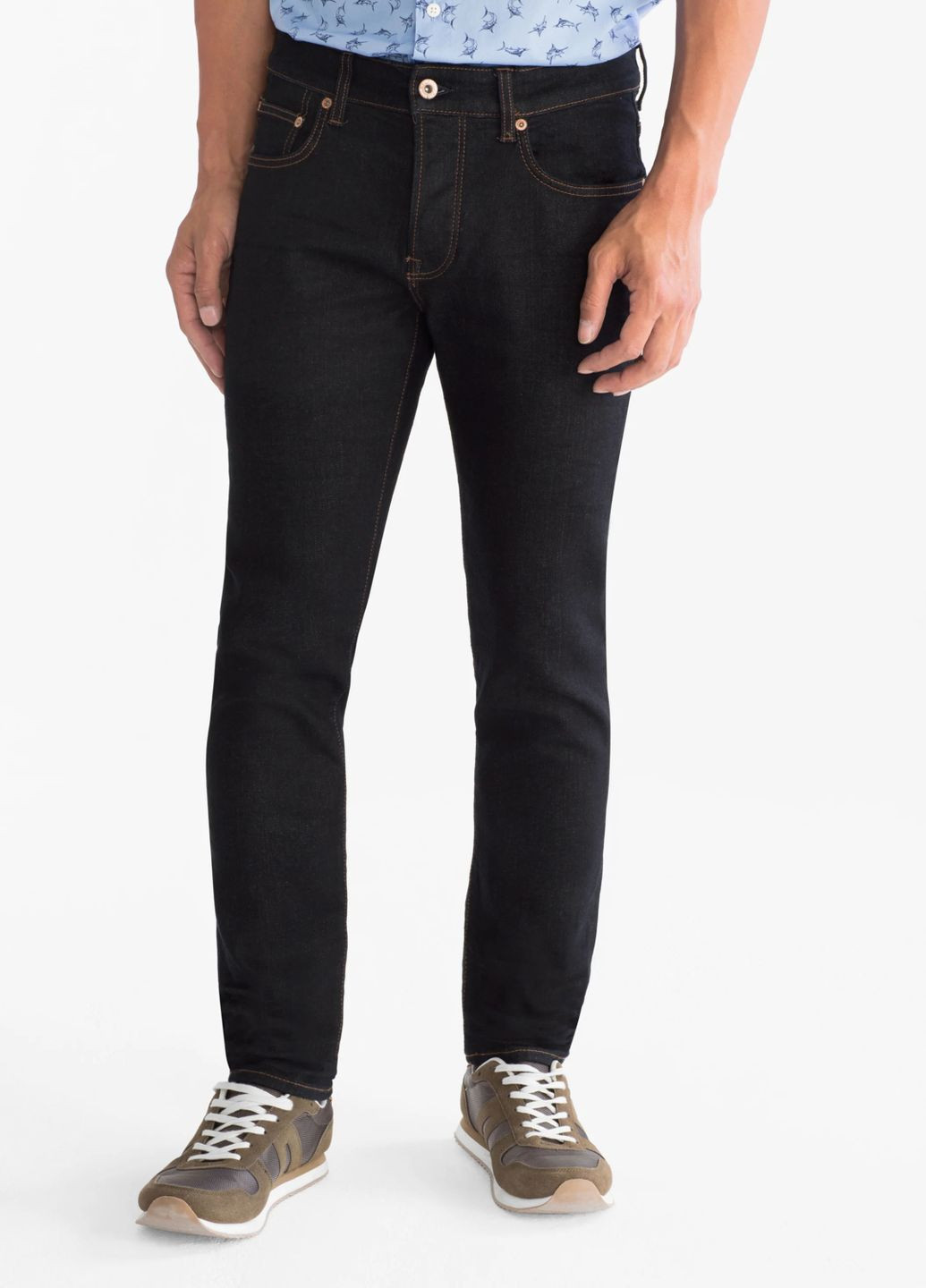 Темно-синие демисезонные джинсы slim fit C&A