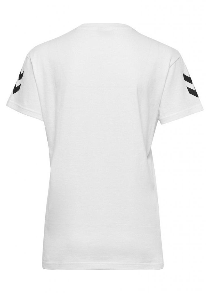 Белая летняя футболка Hummel