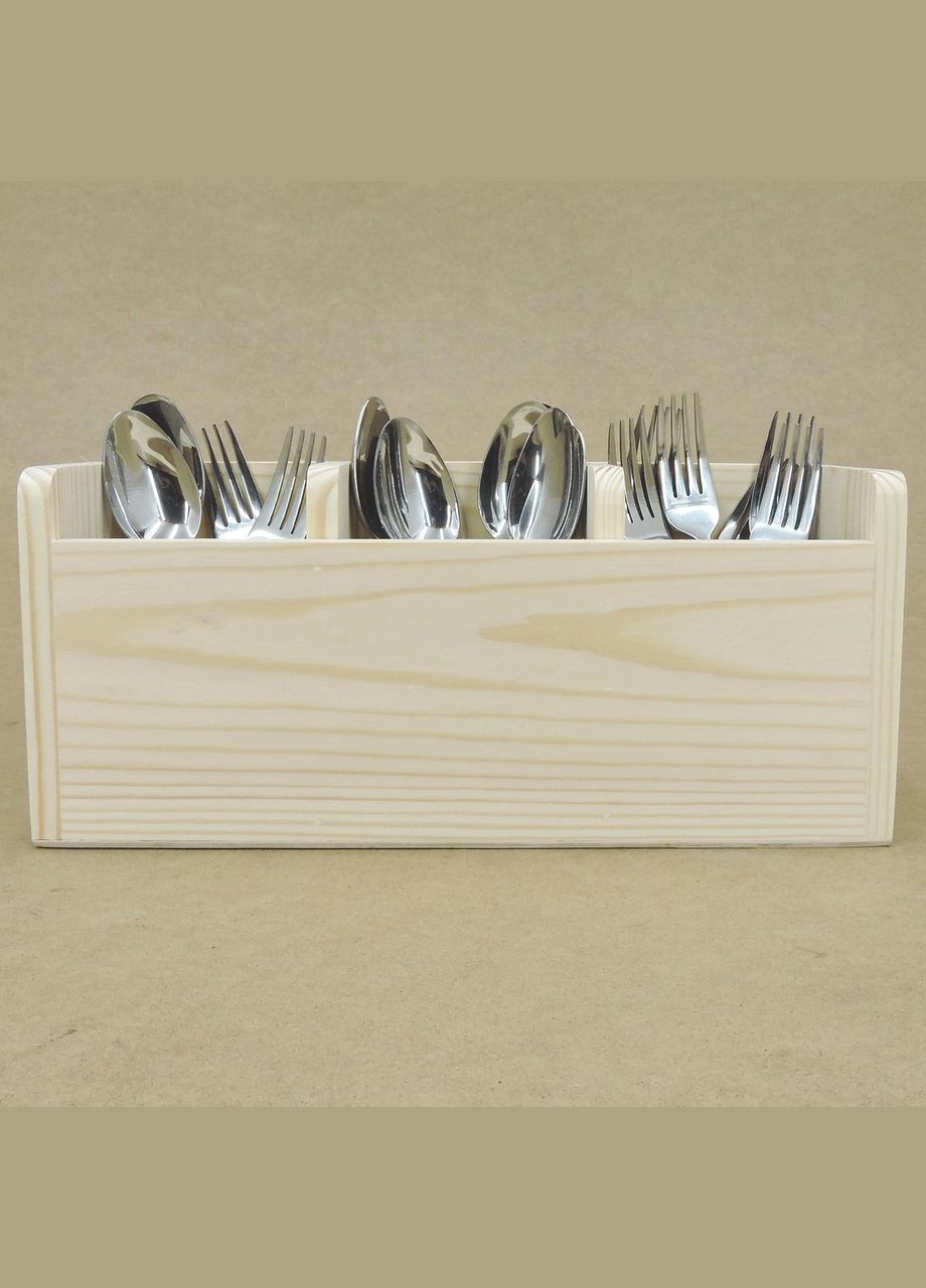 Подставка для столовых приборов из дерева Бомбетта бланже (ПСП-002001) No Brand (327424489)