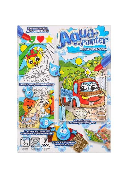 Водна розмальовка Aqua painter Вантажівка з кавунами (AQP-01-04U) Danko Toys (370257205)