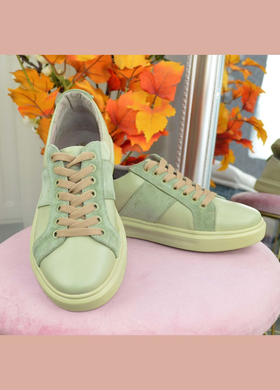 Хаки кеды женские комбинированные, цвет оливковый. 41 размер Vasha para