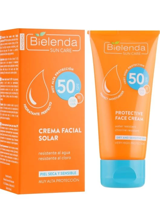 Сонцезахисний крем для обличчя з матуючим ефектом SPF 50 Bikini Perfecting Tinted Face Cream 50ml (242577-78074) Bielenda (368641259)
