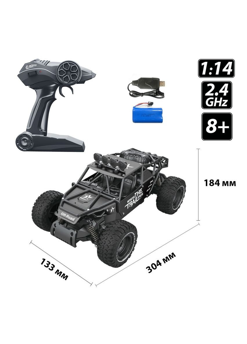 Автомобиль на радиоуправлении Off-road crawler rase матовый чёрный (SL-309RHMBl) Sulong Toys (342123270)