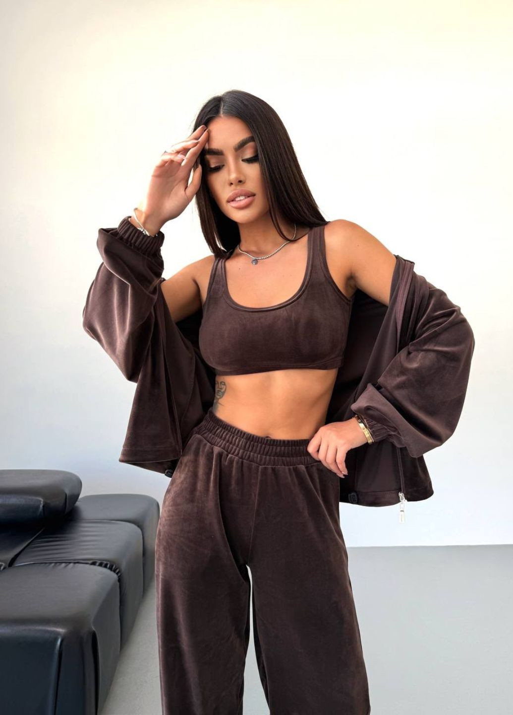 Костюм-тройка: топ, худые и брюки Allthings (357489528)