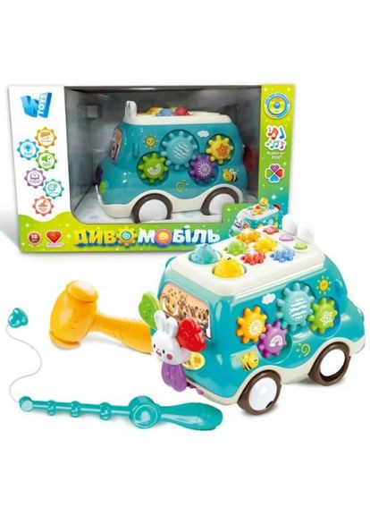 Диво-мобіль, укр (підсвічування, пісні, казки, спінер, шестерні, ксилофон, ноти, гра на швидкість реакції) WToys (361424801)