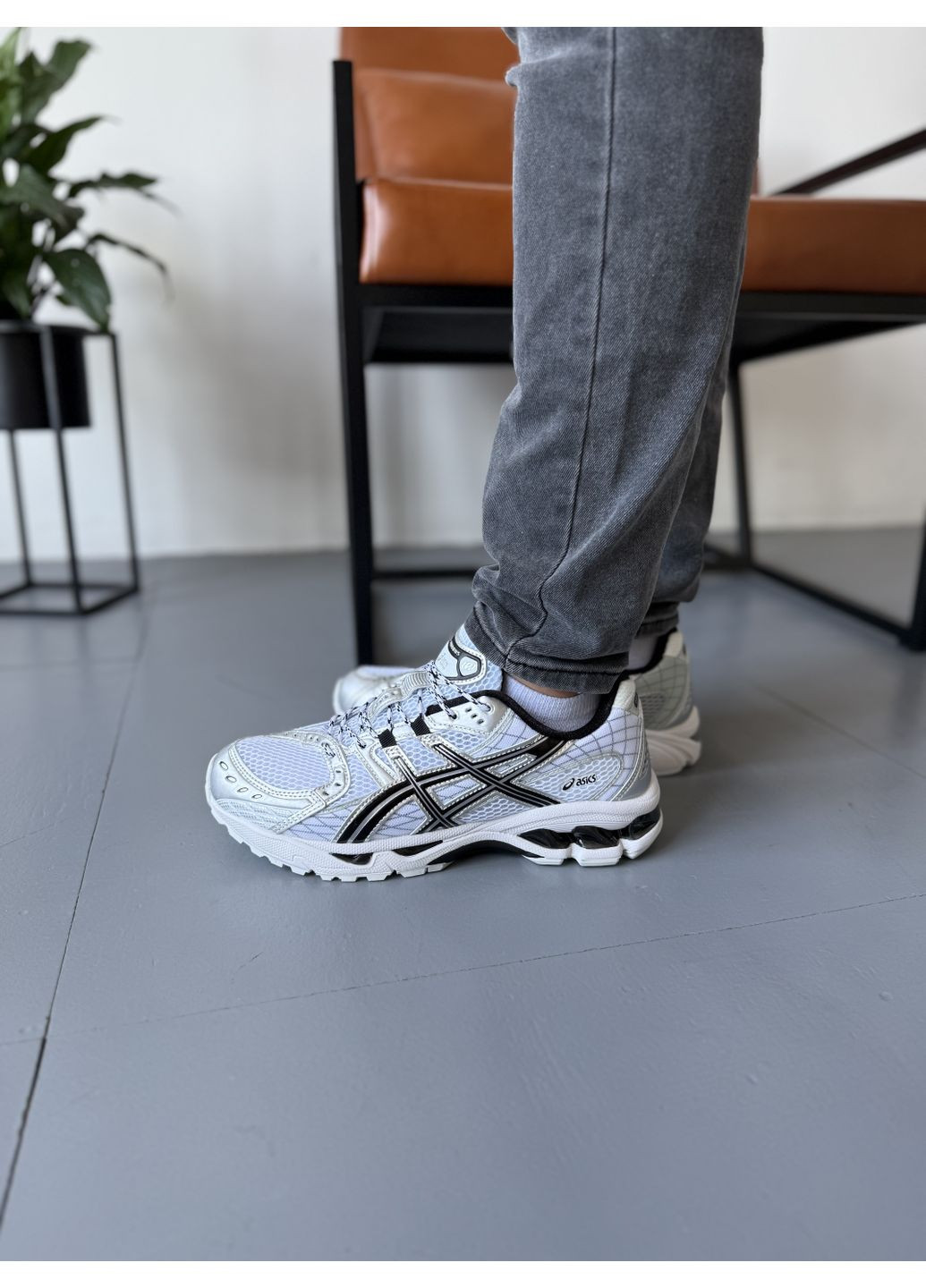 Черные демисезонные кроссовки мужские asics gel-nimbus 10.1 white black асикс гель нимбус 10.1 No Brand