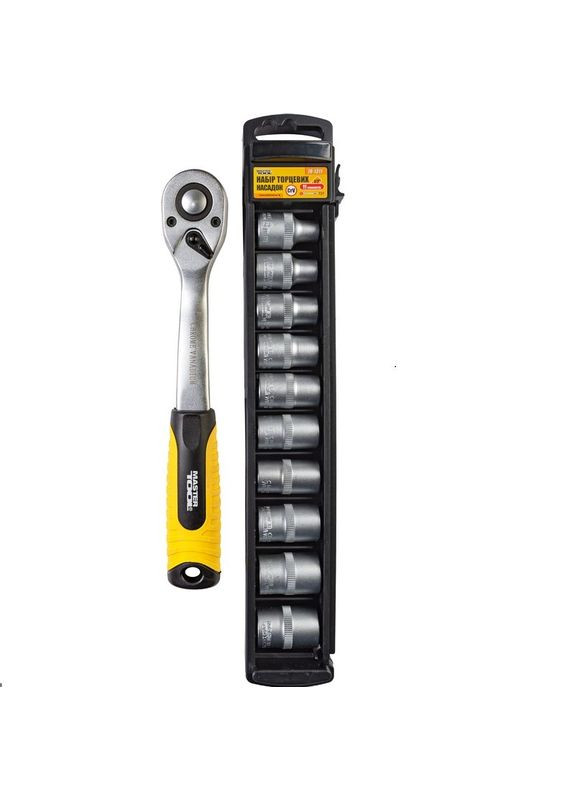 Набір торцевих насадок CRV 1/2" 8-19 мм, 11 шт (78-1311) Mastertool (340910972)