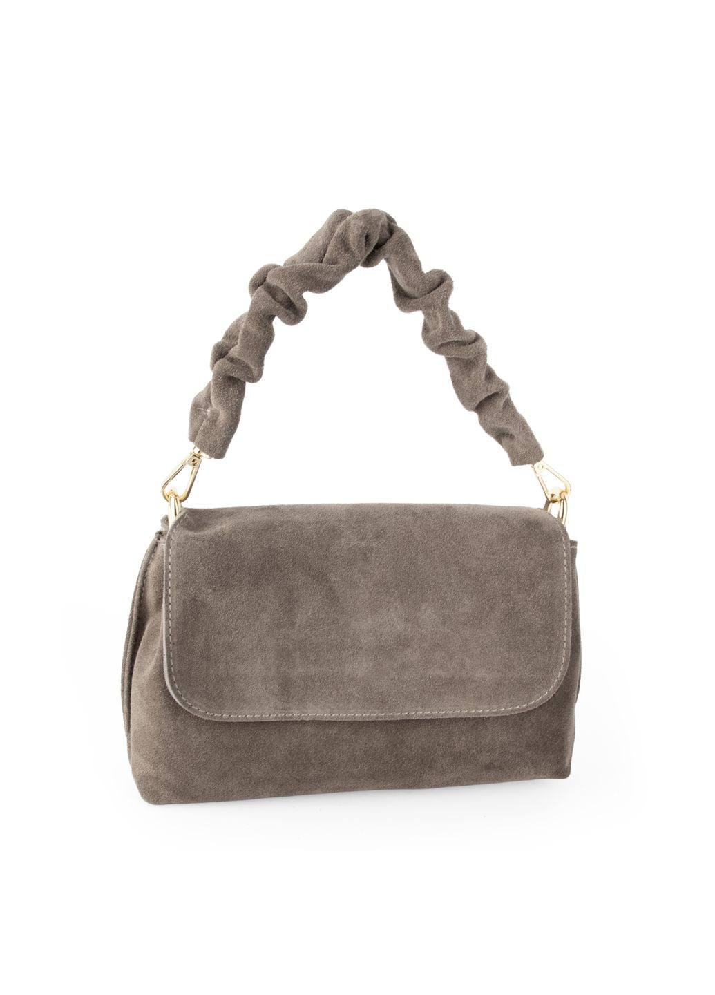 Сумка жіноча замшева 04052 темний тауп Virginia Conti (362219358)