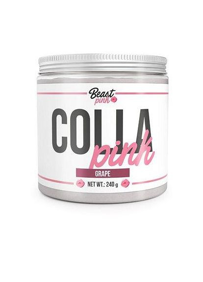 Коллаген+ гіалуронова кислота BeastPink Colla Pink 240 г (виноград) GymBeam (346514152)